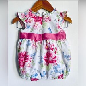 0-3M Janie and Jack Butterly Dreams Bubble Romper